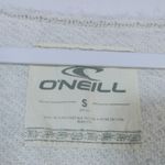 O'Neill  Gray Sweatshirt Eyelet Lace Detail Distressed Hem Size Small Photo 3