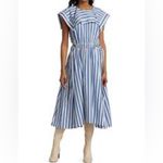 3.1 Phillip Lim
Draped Handkerchief Collar Gathered Waist Midi Dress Size 0 Photo 11