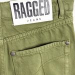 The Ragged Priest Combat Jeans Green Khaki Denim High Rise Organic Cotton Cargo 28 Photo 14
