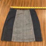 Free People  modern femme 2  TWO TONE DENIM MINI SKIRT size 0 Photo 1