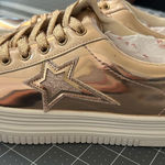 Nature Breeze  Rose Gold Star Sneakers Photo 0