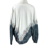 Free People  Ombre Tie Dye Metti Crew Black White Size Small Oversized Pockets Photo 7