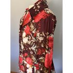 Dennis Basso VTG Raincoat Women’s XS Floral Art To Wear Peplum City Chic Cottage Photo 7