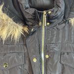 Rocawear Classic Black Long Puffer Coat women's 2X Winter Parka Faux Fur Hooded Photo 6