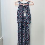 Blanc NWT Antibes  Sleeveless Boho Print red blue Maxi Dress sz XL. Photo 2