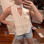 She & Sky  striped sleeveless top Photo 0