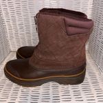 Bass Cordova Women Brown Quilted Suede Waterproof Winter Duck Boots Size 7 Photo 5