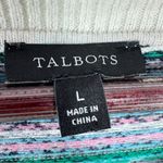 Talbots  Fair Isle Wool Blend Multicolor Sweater Large‎ Long Sleeve Pullover Photo 10