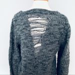 OC Gray Wool Knit Pullover Sweater Open Back Size L Size L Photo 0