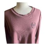 PINK - Victoria's Secret -CROPPED TSHIRT-WOMENS SIZE LARGE Long sleeve tshirt, excellent condition  Measurements: Bust: armpit to armpit 24 inches  Length: shoulder seam to bottom 18.5 inches  Photo 2