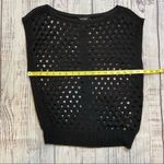 White House | Black Market Black Dolman Cap Sleeve Mesh Sweater. Size XSmall. EUC Photo 7