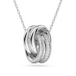 Swavorski SWAROVSKI Furthe Rhodium- Plated, Clear Crystal Pendant Necklace - 5297040 Photo 0