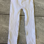 Free People  Ribbed Seamless Leggings White High Waisted Athleisure Yoga Pants XS Photo 0