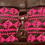 Rebecca Minkoff Woven Pink and Brown Shoulder Bag Photo 5