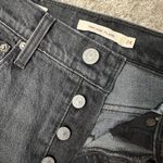 Levi's  Washed Black Ribcage Flare Wide Leg Jeans Photo 2