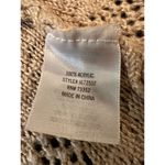 Alya Women's Beige Long Open Front Knit Cardigan Sweater Size M Photo 6