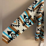Savanna Jane sweater Aztec tribal southwestern fair isle pullover sweater Large Brown Photo 4