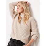 Evereve  Capri Oatmeal Raglan Sleeve Mockneck Pullover - Size - XS Photo 1