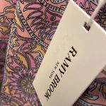 Ramy Brook  Lula Paisley Halter Neck Tank Top Pink M Photo 9