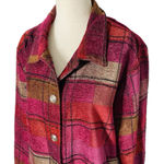 Christopher & Banks VINTAGE  Christmas Plaid Shirt Jacket Photo 0