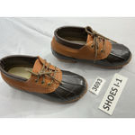 Eddie Bauer Womans Vtg 5 Brown Rubber Leather Laces Sheepskin Insert Duck Boots Photo 1