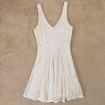 Francesca's francesca’s White Lace Skater Dress Photo 1