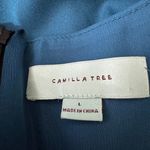 Camilla  Tree Boutique‎ Teal Blue Black Lace Sleeveless Dress Size L Photo 5