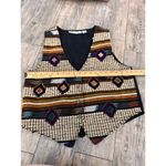 Jane Ashley  Women's Multicolor Patchwork Western Southwest Cowboy Vest Size M Photo 4