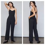Anthropologie  Maeve Magdalena Jumpsuit Size 12 Black Sleeveless Classic Photo 1