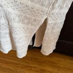 Saltwater Luxe Cream Crochet Knit Sweater Midi Dress Boho Beachy Festival Large Photo 5