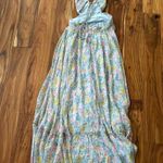 ASTR the Label Primrose Dress in Blue Pink Floral Photo 9