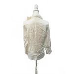 Sandro  White Long Sleeve Button-Up Blouse, Medium (NWT) Photo 1