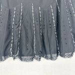 EXPRESS  Vintage Y2K Beaded Skirt Size 8 Whisigoth Goth Fairycore Gatsby Stretch Photo 2