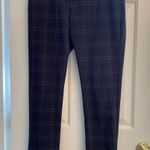 ZARA  Blue Plaid Skinny Trousers sz S Photo 10
