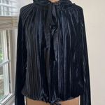 Rachel Roy Velvet Hoodie Black Size Medium Photo 1