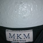 MKM Designs MKM L Black Brown Striped Floral Strap Mini Dress Photo 2