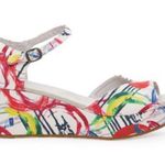 Toms Multicolor Platform Ankle Strap Sandals 6 Photo 3