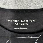 Athleta  Derek Lam Shirt Women Large Black White Geometric Corner Road Athleisure Photo 5