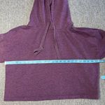 Z By Zella  Cropped Hoodie M Purple Sweatshirt‎ Pullover Loose Fit Boxy Blank Photo 1