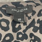 Ann Taylor  Sz 10 Cheetah Leopard Print Tank Animal Scoop Neck & Medalion Photo 3