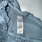 Maurice's Light Baby Blue Allover Lace Bralette Strappy Back Plunge Photo 5