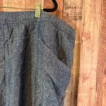 Old Navy ‎ Blue Chambray Pull On Linen Blend Pants Size 4X Photo 2