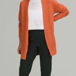 Lululemon  Cashlu Sweater Wrap heathered pink Savannah Sz M L Photo 1