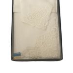 Vintage Alba Swiss Made 100% Cotton Ladies Handkerchief Lace NEW Boxed White Photo 4