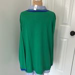 Talbots  Cricket V Neck Sweater Green Blue Photo 4