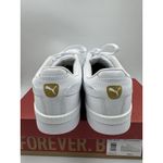 Puma Court Sneaker, White, Women's Casual Low Top Leather Shoes Size 11 Photo 4