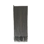 Primark  Oversized Gray Knit Scarf with Fringe Photo 2