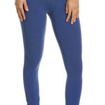 We Wore What We‎ Wore What high rise slit hem fold over blue leggings size small Photo 0