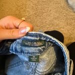 Denim Mini Skirt with Frayed Hem Blue Size 00 Photo 2