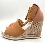 Toms Women's Marisol Sandy Beige Suede Sandal Size 6.5 New Espadrilles Wedge Photo 5